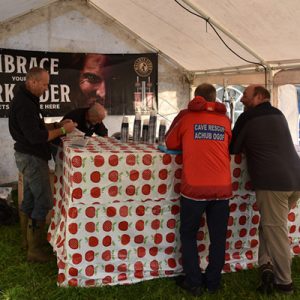 Not forgetting the beer tent!