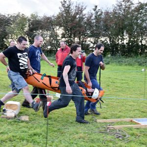 The MCRO team heading for the finish ... or are they!