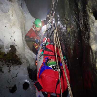BCRC Norway visit - the pitch head in Kvanndalsgrotta