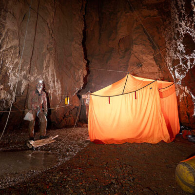 Bottom camp at -1,040m, 9th September